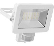 LED outdoor floodlight, 30 W, with motion sensor, white - with 2550 lm, neutral white light (4000 K), PIR se