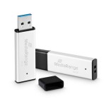 MediaRange MR1901 64GB USB 3.2 Gen 1 USB stick Sort Sølv