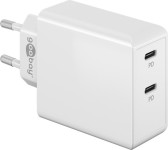Dual USB-C™ PD Quick Charger (36 W) white - Charging adapter with 2x USB-C™ ports (Power Deliv