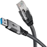 USB-A to RJ45 Ethernet Cable, 1 m