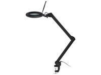 LED Magnifying Lamp with Clamp, 10 W, black