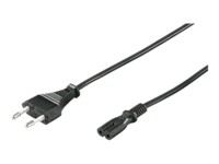 Connection Cable Euro Plug, 1.3 m, Black, 1.3 m, black