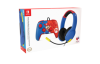 PDP Mario Dash Controller + headset Nintendo Switch, Nintendo Switch OLED Blå
