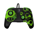 PDP REMATCH: 1-Up Glow in the Dark Controller Nintendo Switch, Nintendo Switch OLED Sort