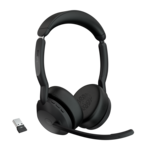 Jabra Evolve2 55 MS Stereo Trådløs Høretelefoner Sort