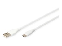 DIGITUS USB Type-C kabel 1m Hvid