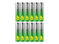 GP Super AAA type Standardbatterier 12