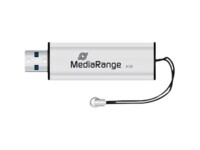 MediaRange SuperSpeed 8GB USB 3.0 USB stick Sort Sølv