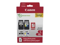 Canon PG 540L/CL-541XL Photo Value Pack Sort Farve (cyan, magenta, gul) Blækbeholder / papirsæt