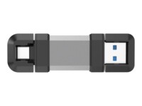 SILICON POWER Mobile C51 64GB USB 3.0 / USB-C USB stick Sort Sølv
