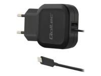 Qoltec Adapter 17Watt 1xUSB-A 2.0 1xUSB-C