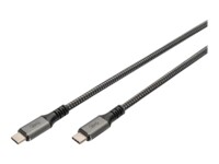 DIGITUS USB Type-C kabel 1m Sort