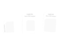 LogiLink Dual SIM Card Adapter SIM-kort adaptersæt