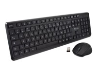 V7 CKW350FR Sæt med mus og tastatur Trådløs Fransk