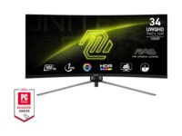 MSI MAG 345CQR 34' 3440 x 1440 (UltraWide) HDMI DisplayPort 180Hz Pivot Skærm
