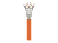 goobay Duplex CAT 7a SFTP, PiMF 100m Bulkkabel Orange