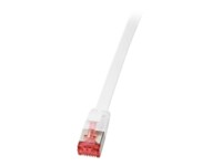LogiLink SlimLine CAT 6 U/FTP, PiMF 2m Patchkabel Hvid