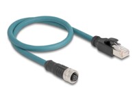 DeLOCK CAT 6a S/FTP 50cm Netværkskabel Sort