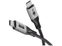 USB-C™ Cable, USB4™ Version 2.0, 1 m, black;grey, 1 m, black, grey