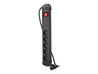 Lanberg SP1 Stikdåse 5-stik 10A Sort 1.5m