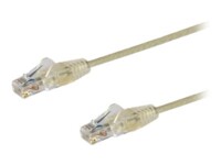 StarTech.com 1m Slim LSZH CAT6 Ethernet Cable, 10 Gigabit Snagless RJ45 100W PoE Patch Cord, CAT 6 10GbE UTP Network Cable w/Strain Relief, Grey, Fluke Tested/ETL, Low Smoke Zero Halogen - Category 6 - 28AWG (N6PAT100CMGRS) CAT 6 1m Patchkabel Grey