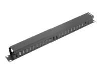 Lanberg Rack-kabel styrepanel Sort