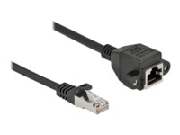 DeLOCK CAT 6a S/FTP 5m Forlængerkabel til netværk Sort