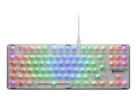 Sharkoon Crystal Shark Tastatur Mekanisk RGB Trådløs Kablet Tysk