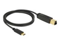 Delock USB Type-C kabel 1m Sort