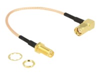 DeLOCK Antennekabel Koaksial 16cm Gennemsigtig Transparent