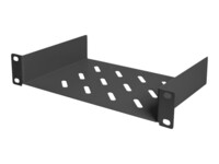Digitus DN-10-TRAY-1-B Rackhylde Sort Grå