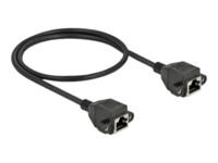 DeLOCK CAT 6a S/FTP 50cm Netværkskabel Sort