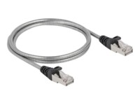 DeLOCK CAT 6a U/FTP 1m Patchkabel Sølv