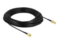 DeLOCK Forlængerkabel til antenne Koaksial 15m Sort Sort