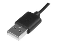 StarTech.com 1m / 3ft USB to Micro USB Cable with LED Charging Light - M/M USB to Micro USB Charging Cable - USB Charger Cable (USBAUBL1M) USB-kabel 1m Sort