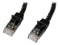 StarTech.com 5m CAT6 Cable - Black Snagless CAT 6 Wire - 100W RJ45 UTP 650MHz Category 6 Network Patch Cord UL/TIA (N6PATC5MBK) CAT 6 Ikke afskærmet parsnoet (UTP) 5m Patchkabel Sort