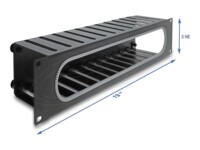 DeLOCK Stativkabeladministrations-rutepanel Sort