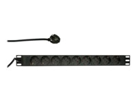 LogiLink Strømfordelingsenhed 9-stik 16A Sort