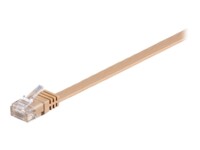 goobay CAT 6 Ikke afskærmet parsnoet (UTP) 1m Patchkabel Lysebrun