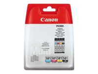 Canon CLI 581 BK/C/M/Y Multi Pack Sort Gul Cyan Magenta Blækbeholder