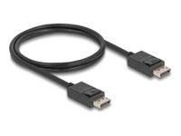 Delock DisplayPort kabel 1m Sort