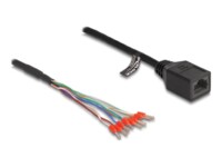 DeLOCK CAT 5e 50cm Netværkskabel Sort