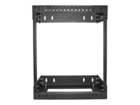 StarTech.com 12U 19' Wall Mount Network Rack - Adjustable Depth 12-20' Open Frame for Server Room /AV/Data/Computer Equipment w/Cage Nuts Rack Sort