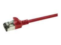 LogiLink SlimLine CAT 6a Afskærmet parsnoet (STP) 1m Patchkabel Rød RAL 3031