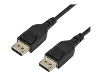 StarTech.com 3ft/1m VESA Certified DisplayPort 1.4 Cable, 8K 60Hz HBR3 HDR, Super UHD DisplayPort to DisplayPort Monitor Cord, Ultra HD 4K 120Hz DP 1.4 Slim Video Cable M/M DP Connectors - DP 1.4 Latching Cable DisplayPort kabel 1m Sort