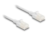 DeLOCK CAT 6a Ikke afskærmet parsnoet (UTP) 1m Netværkskabel Hvid