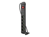 Lanberg SP1 Stikdåse 5-stik 10A Sort 3m