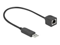 DeLOCK 25cm Seriel adapter Sort