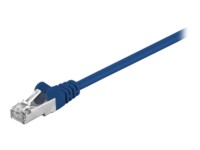 goobay CAT 5e Foldet uskærmet snoet par (F/UTP) 7.5m Patchkabel Blå