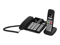 Gigaset DL780 Plus Med/uden ledning Ingen nummervisning Sort